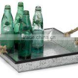 Vintage Galvanized Metal Tray