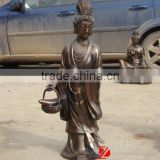 casting bronze metal kwan yin sculptures for home decorative