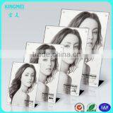 KM-VP50 Factory Custom Absolutely Clear Acrylic Beauty Girl L-shaped Photo Frame & Picture Frame thumbnail-6