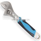 12'' Adjustable Wrench Blue and Black Half Handle