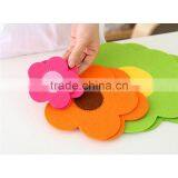Non-woven Flowers Cup Mat Nonwoven Fabric Coasters for Home Decoration thumbnail-4
