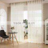 European Style Window Screening Sheer White Flocked Tulle Curtain for Bedroom Sitting Room thumbnail-1