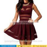 2016 Women Mesh Bodycon Party Mini Dress Ladies First Night Sexy Dresses Bandage Dress thumbnail-2