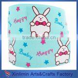 Xiamen High Quality Custom Cheap Printed Grosgrain Single Face Ribbon thumbnail-1