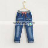 Car Sailing Embroidery Waist Denim Trousers thumbnail-1