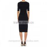 Tailor Made V-neck Elbow-length Sleeves Ladies Formal Dress thumbnail-3