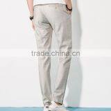 Men's Summer Linen Trousers Thin Straight All-match Size Casual Loose Cotton Pants Custom thumbnail-2