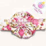 Fancy Baby Headbands Baby Girl Flower Printed Cotton Headband thumbnail-1