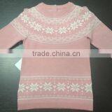 High Quality 2017 New Arrival Knitted Turtleneck Women Jacquard Sweater(BKNL1464) thumbnail-1