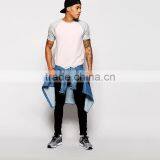 2015 Mens Blank t Shirt Latest Contrast Raglan Sleeve t Shirt Men thumbnail-2