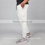 Cotton Polyester Spandex Fleece Sweatpants OEM Men Joggers Bulk Wholesale Tapered Jogger Pants White Tracksuit Bottoms thumbnail-3