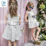 Latest Kids Sleeveless Princess Frock Designs Party Dresses Girls Summer Dress With A Bow thumbnail-3
