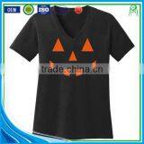 High Quality Orange and Black 100% Polyester Custom Halloween Printing t Shirt and Hoodies thumbnail-3