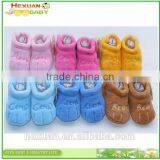 B80001C Winter Thick Baby Indoor Shoes, I Love Mama/Tata,Kids Winter First Walkers,Newborn Warm Shoes, thumbnail-1