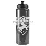USA Made 32 oz Transparent Sports Bottle With Push And Pull Cap - BPA/BPS-free, FDA Compliant and Comes With Your Logo thumbnail-3