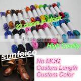 Sky Blue Custom Wax Boot Shoelaces~Waxed Shoelaces~Blue Dress Shoelaces~Cotton Round Shoelaces~Oxford Canvas Sneaker Shoelaces thumbnail-3