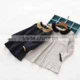 Autumn Casual Sweet Style Plaid Cotton Girls Children Latest Fashion Dress thumbnail-2