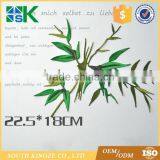 Chinese Cheongsam Style Green Bamboo Patch Embroidery Applique Sew On Patches Lace Fabric Motif thumbnail-2