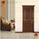 Shandong supplier with or without glass solid wooden door