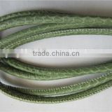 Round Leather Cord Dark Green Rope String For Necklace Bracelet Making