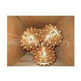 Diamond Anti Abrasive Layer Tricone Drill Bit , Elastomer Sealed TCI Hard Rock Drill Bits