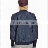 100% Polyester Cheap Custom Bomber Jackets for Lady Made in China thumbnail-3