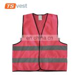 Pink color women safety vest for running or cycling