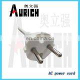 3 Core 2.5mm Flexible Wire European Brass Plug Plug Insert Power Cable Xbox 360 Power Cord 2 Prong thumbnail-6