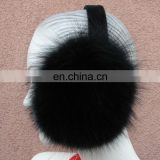 Top quality real dyed fox fur earmuff