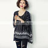T-B015 Modern Design Fancy Casual Blouse for Fat Woman thumbnail-3
