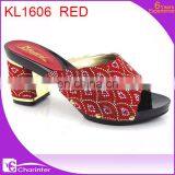 African Slipper Ladies High Heel Shoes Latest Shoes Slipper thumbnail-3