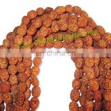Rudraksha Beads String (mala) 3 Mukhi (three face), size: 6mm thickness