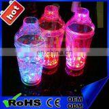 High Quality Flashing Led Cocktail Shaker Plastic Unique Shaker