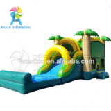 Cheap Price Tropical Type Kids Playground Giant Inflatable Bouncer Castle House With Slide For Children Sale thumbnail-2