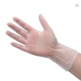 Wholesale transparent gloves cleanroom pvc disposable glove for virus protection