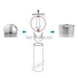 Balustrade Handrail Solid Support Bar Stainless Steel Male to Femail Tube Connector thumbnail-4