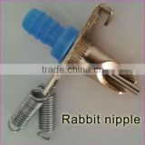 wholesales of Qingdao Haimu T-14Chroming durable Rabbit Nipple Drinker /Poultry Farming Equipment at a Favourable Price