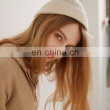 Knit Cashmere Stocking Cap Luxury Beanie Hats thumbnail-3