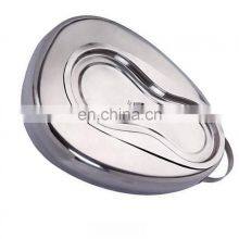 High Quality Stainless Steel Basin Surgical Bed Pan With Cover for Hospital thumbnail-2