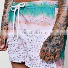 Men Swimwear Beachwear Beach Pattern Floral Printed Swim Short thumbnail-4