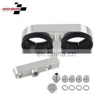 AOSU Billet Aluminium Outlet Manifold In 044 60mm Twin Fuel Pump Bracket Assembly