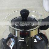 Glass Tea Pot With Various Color to Choose , Anti-slip Design ,SS 304# Tea Filter thumbnail-6