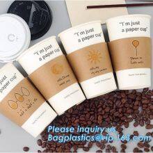 Biodegradable cup sleeve, Corrugated up sleeve with printing, brand logo, hot paper cup,cup sleeve, recyclable sleeve party