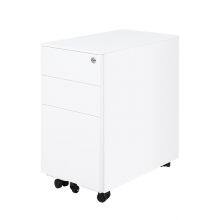 Modern 3-Drawer Mobile Pedestal Cabinet Metal Storage for Home Office School & Hospital Use thumbnail-2