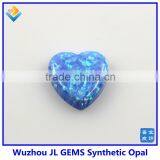 10mm Synthetic Light Blue Heart Opal Stones for Jewelry Making thumbnail-1