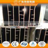 6005 T3-T8 0.8-1.4mm Aluminum Extruded for Double Windows With Wood-effect Finish