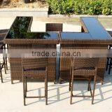 Home Bar Furniture / Outdoor Bar Table / Seaside Wicker Bar Stool Quality Choice thumbnail-1