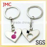 Cheapest Souvenir Keychain,polish Sticker With Poker Chip Keyrings,key Chains Gifts