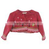 TYCH072 Baby Red Flower Cardigan Sweater