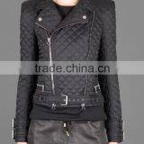 Fashion Fake Leather Jacket for Women 2014 Autumn Winter Women Clothes,top,quilting Garment